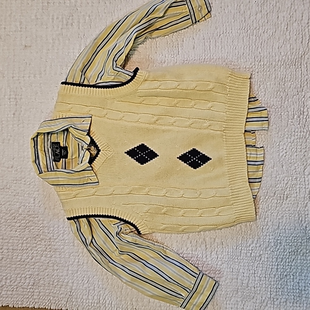 The Children's Place shirt, Perfectly Dressed sweater vest